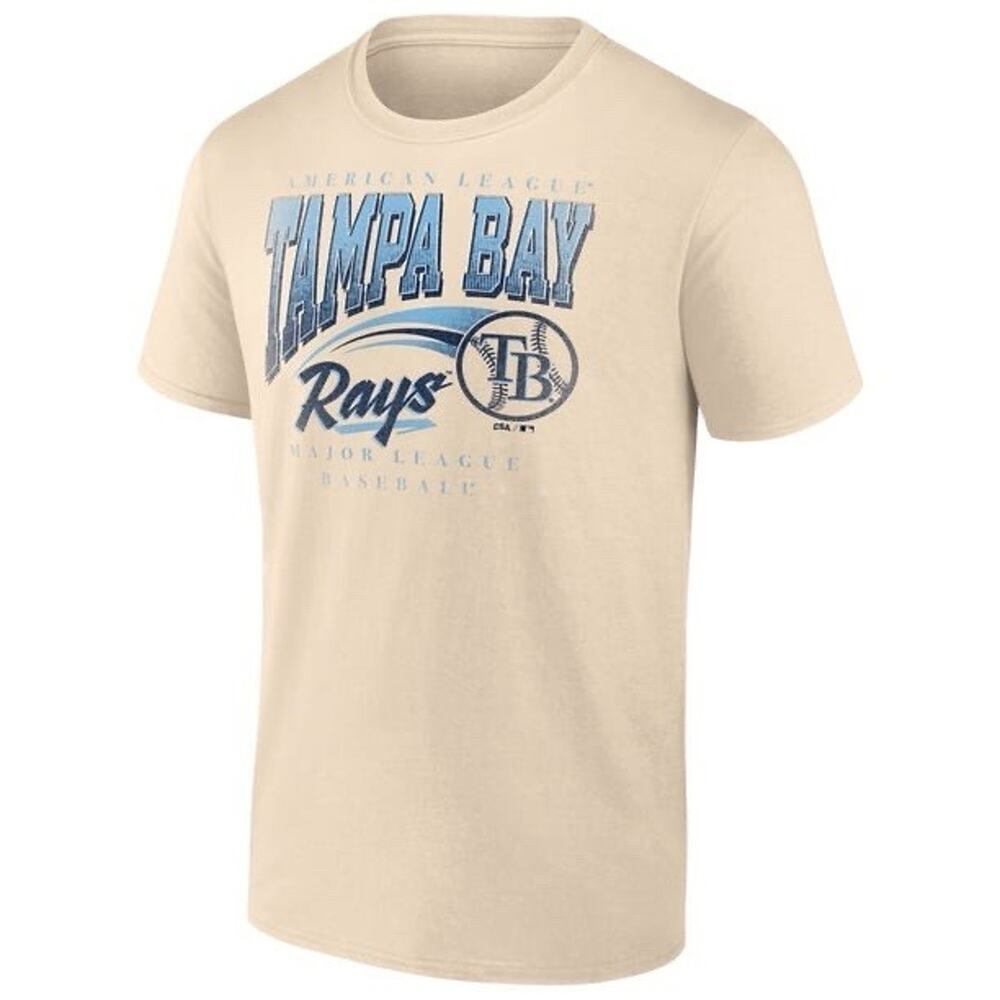 MLB Tampa Bay Rays Adult Short Sleeve T-Shirt Size XL Cream